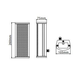 Indoor Column, White CK-311