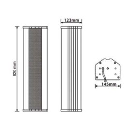 Outdoor Column Loudspeaker ,metal CS-514H