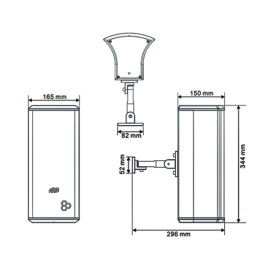 20w outdoor Column Loudspeaker L-POM20A