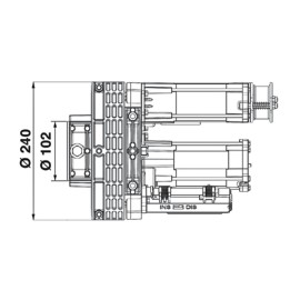 (Motor) to rise the door up to a weight of 450 kg and an area of ​​24 square meters JOLLY BIG TWO