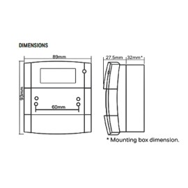 Addressable break glass manual call point. MI-MCP-GLASS