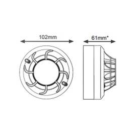 Advanced Intelligent Addressable Multi-Criteria Fire Detector MI-PTSE-S2-IV