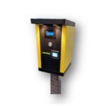 Parking entry station with high quality